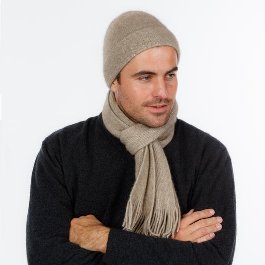 Flax Possum Merino Beanie