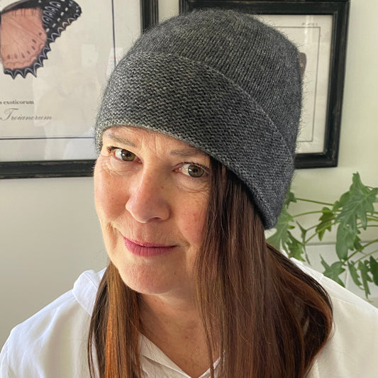 Silver Grey Possum Merino Beanie