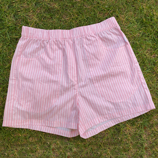 Moeraki Shorties - Pink and White Stripe